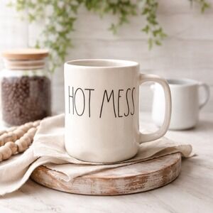 Rae Dunn "Hot Mess" Ceramic Coffee Mug Artisan Collection